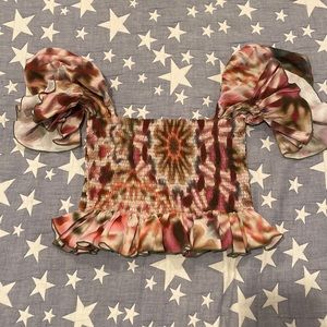 CHARO RUIZ Flower power crop top